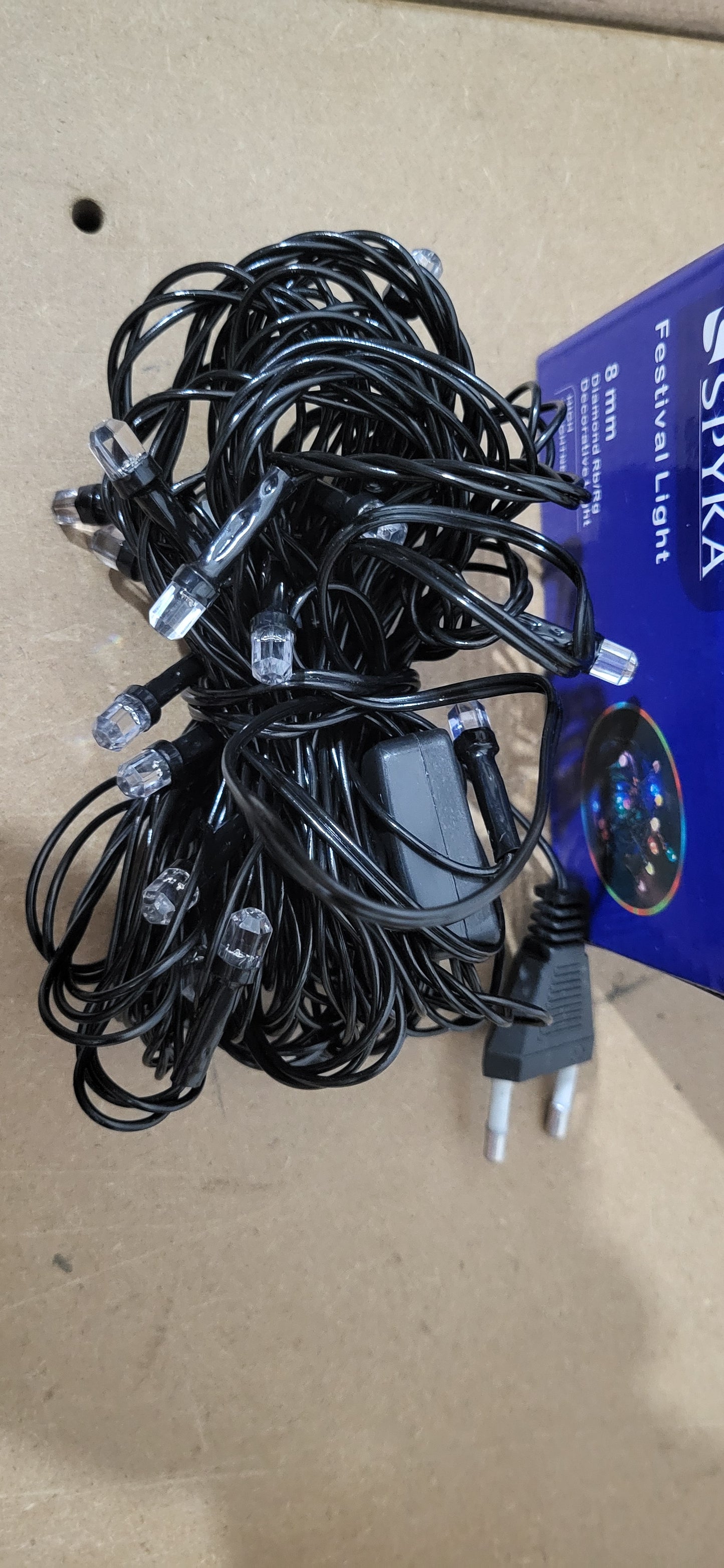LED JHALLAR Decorative Festive Multi colour auto change LIGHT 30 led Diamont Rb/Rg 8mm LED 5m