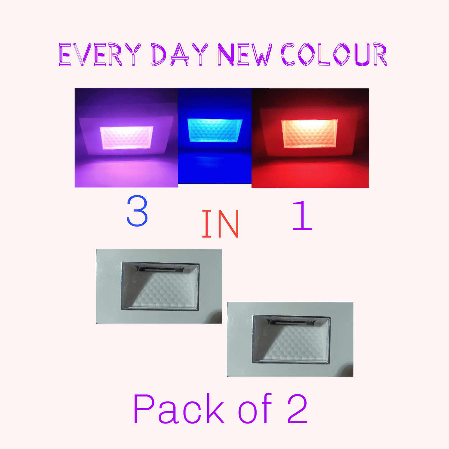 Ecopacer-G4Modular 3 in 1 LED Foot Light - Pack of 02
