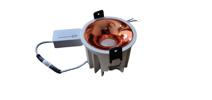 7W Ecopacer Rose Gold cup 3 IN 1 COB Recessed Ceiling Lamp (Pack of 02)