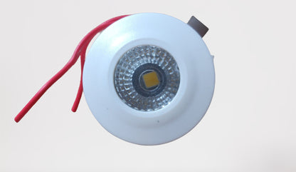 Ecopacer 3W Button /Spot light for Cabinets with white body(Metal)