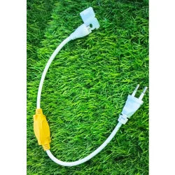 LED Rope adapters 220V 2 Pin Plug for Flexible Rope Lights Connector ...