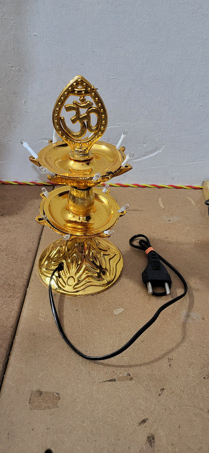 LED DIYA STAND FOR FESTIVAL GANPATI DIWALI WARM WHITE