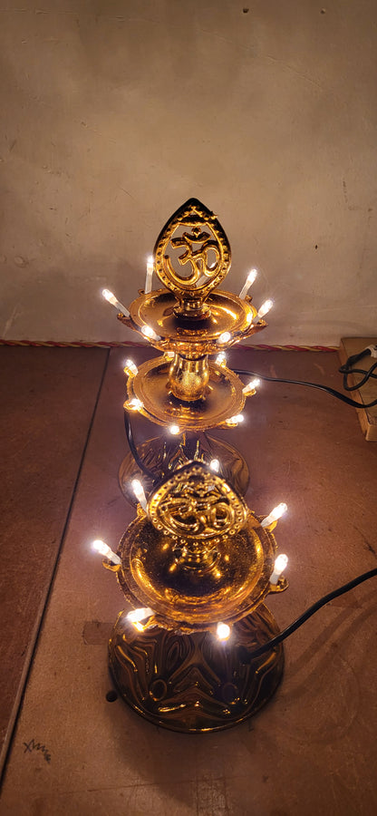 LED DIYA STAND FOR FESTIVAL GANPATI DIWALI WARM WHITE