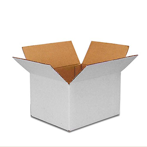 4X4X4 inch  square white corrugated 3 ply box for packaging