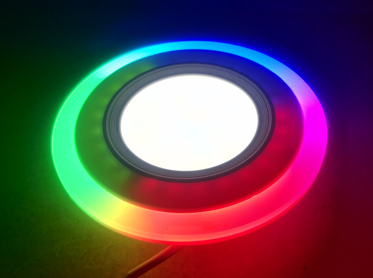 Ecopacer 12w (8w+4w)3 Colour RGB side Border Round concealed Downlight