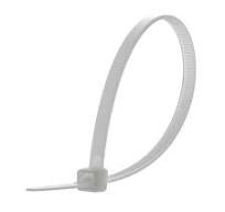 4 inch teeth Grip Nylon Self Locking zip Cable Ties, White (100 mm x 2.5 mm)