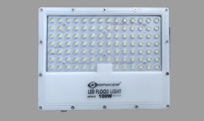 Ecopacer 100W Lense LED Aluminium Flood light cool white outdoor duty -Pack of 01