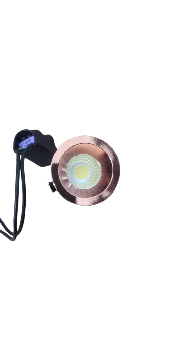 Ecopacer 3W LED Button /Spot light Rose gold body for Cabinets(Metal)