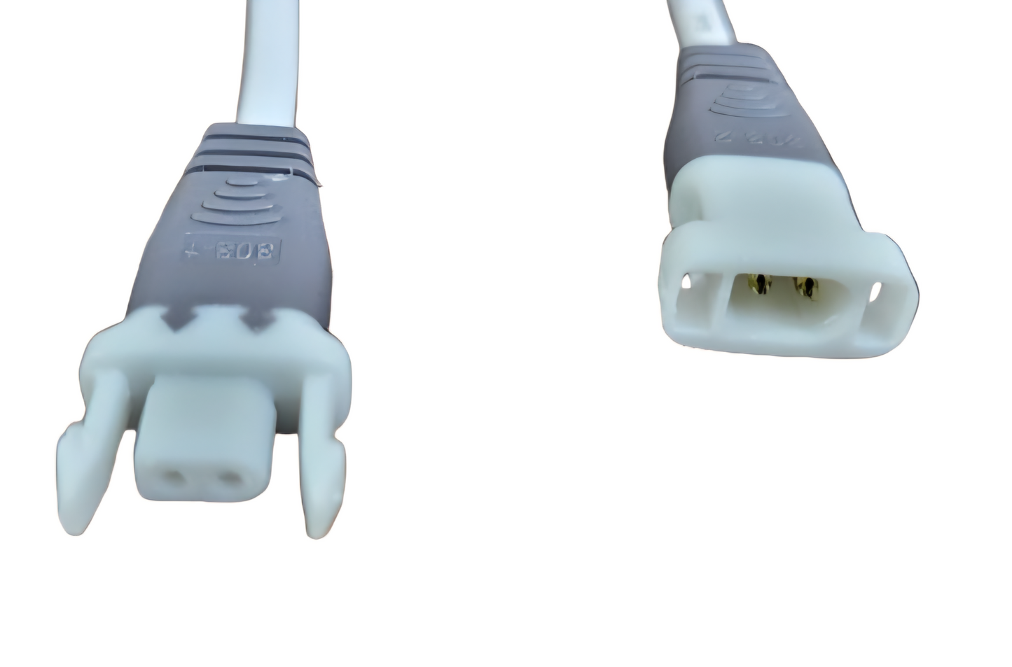 2 pin Grey male-female DC connectors set for COB Chip to Driver connection