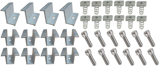 Solar mounting clamps set for 5 Panels(Total 24 pcs.)